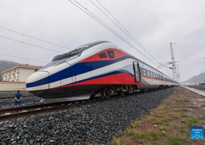 Bullet train for China-Laos railway arrives in Vientiane