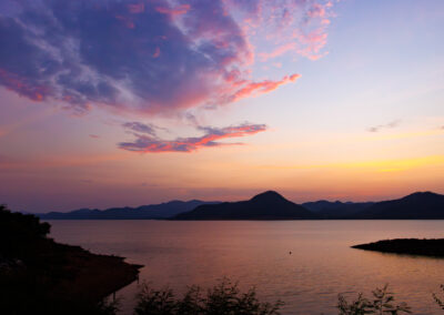 Pranburi Dam offers sunset views near Hua Hin